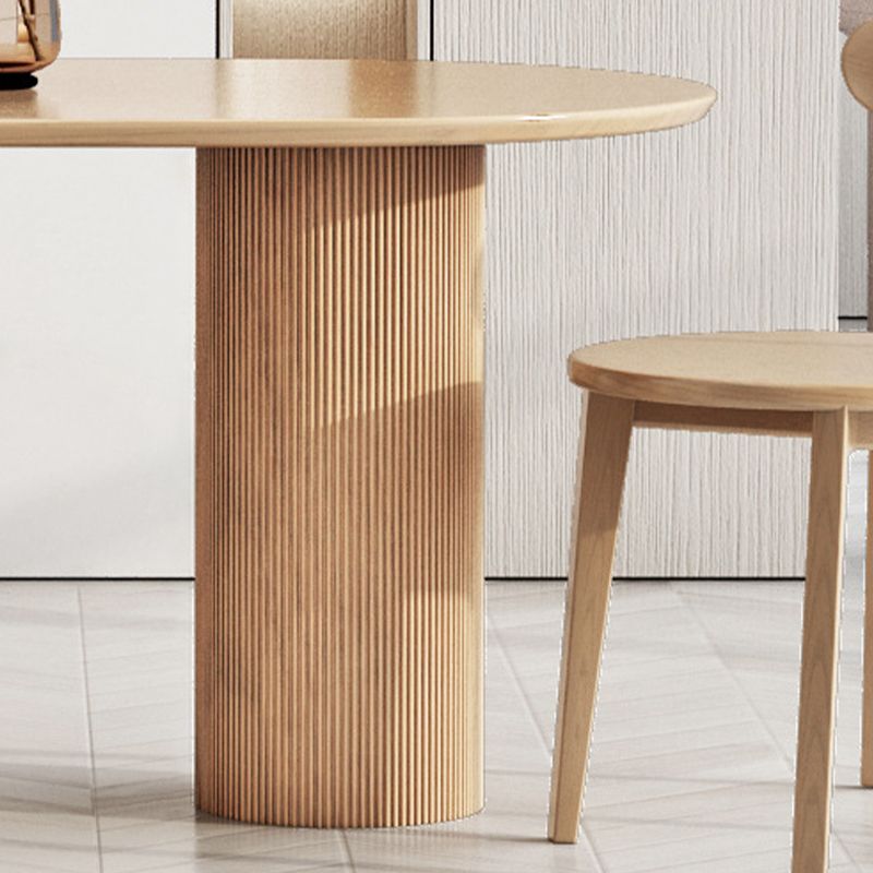Modern Free Form Dining Table for Home Solid Wood Dinette Table