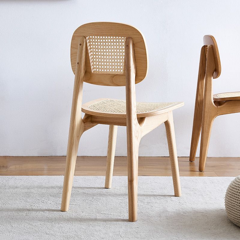 Open Back Side Chair Scandinavian Design Wood Dining Room Chairs