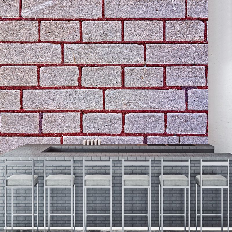 Countryside Style Brick Wall Covering Murals for Living Room, Customized Size