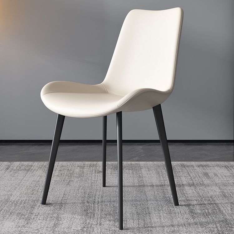Contemporary Restaurant Upholstered Side Chair Matte Finish Parsons Dining Chair (Set of 2)
