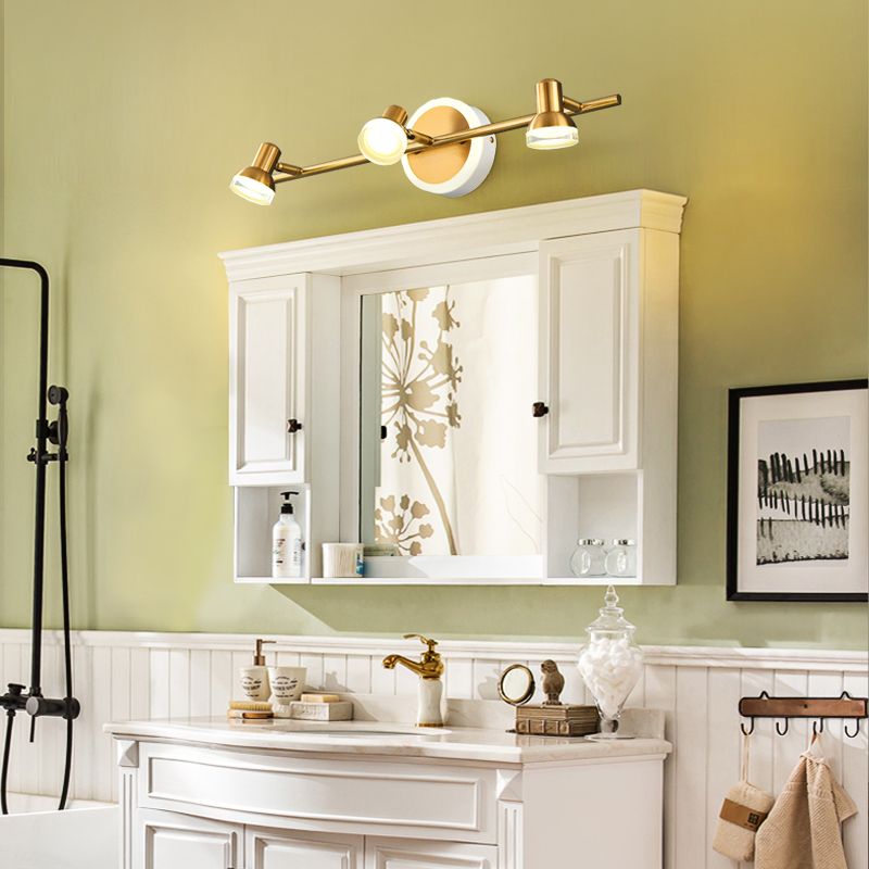 Postmodern Simplicity Bell Vanity Sconce Lights Acrylic Wall Mount Light Fixture for Bathroom