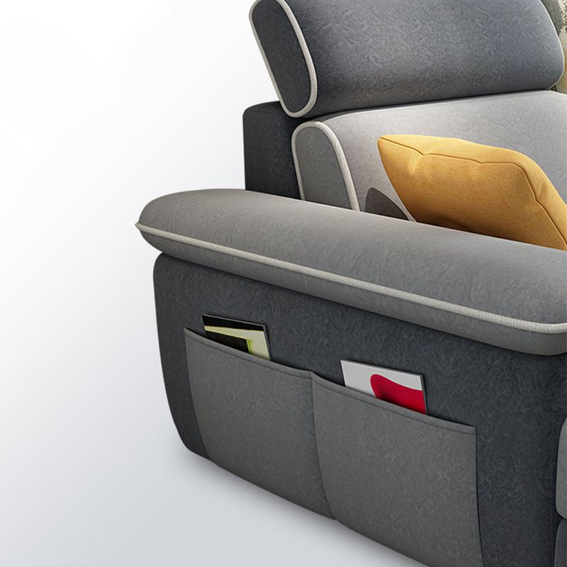 Pillow Top Arm Modular Settee Furniture Loose Back Modern Bench Seating