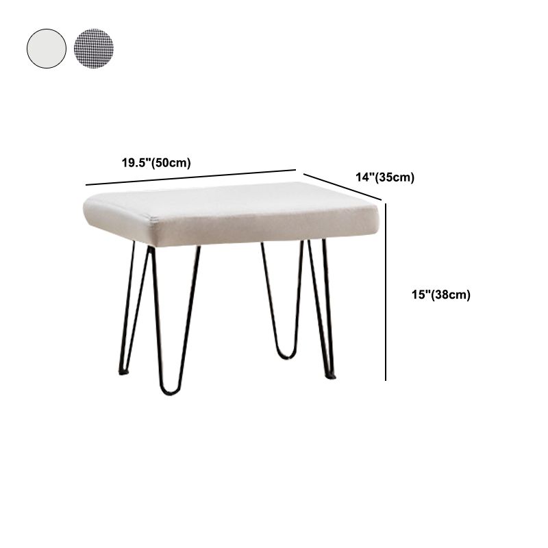 Patchwork Rocking Chair Fabric Upholstered Contemporary Rocking Chair with Ottoman