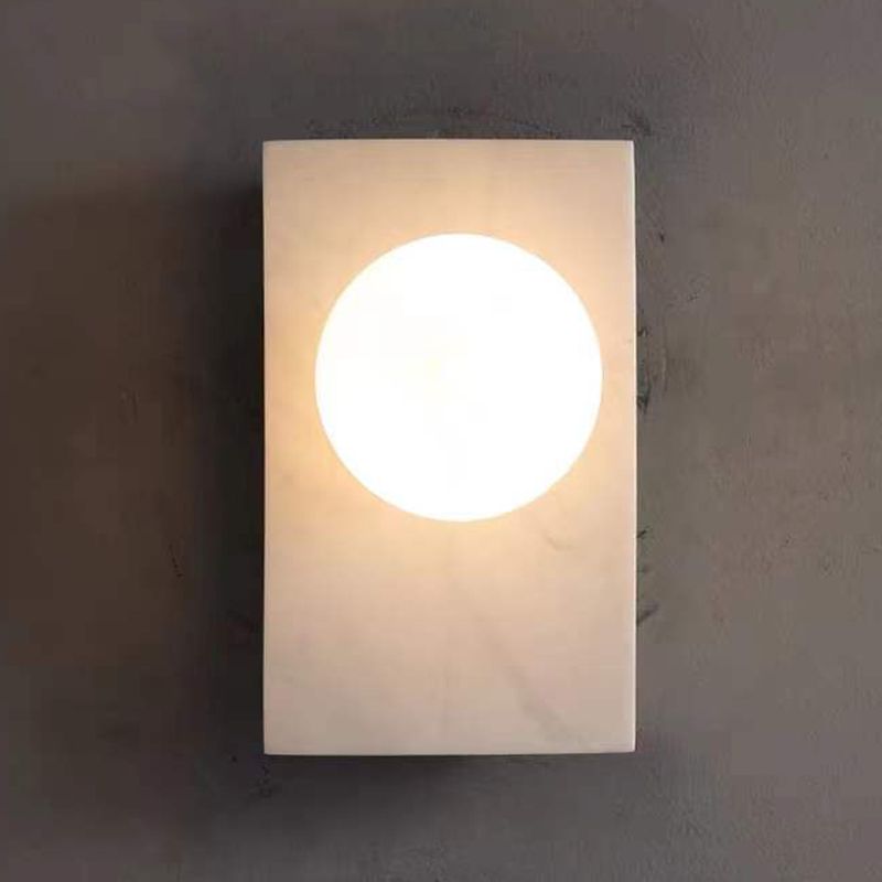 Stone Sphere Wall Sconce Lighting Modern Style 1 Light Wall Lamps