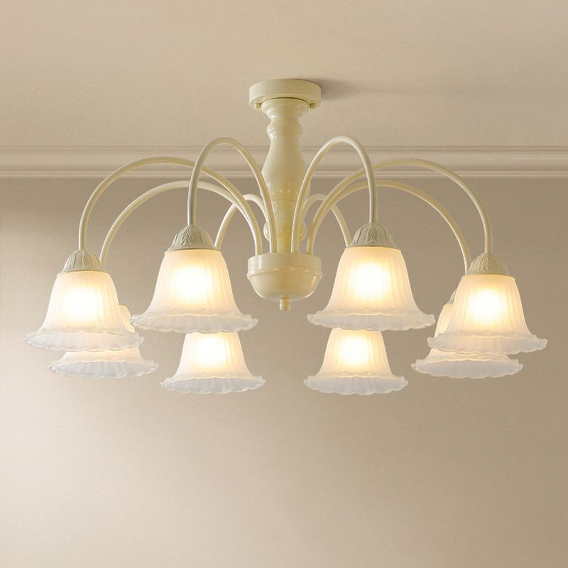 Modern Ceiling Lamp Creative Glass Shade Flush Mount Lighting Fixture for Bedroom