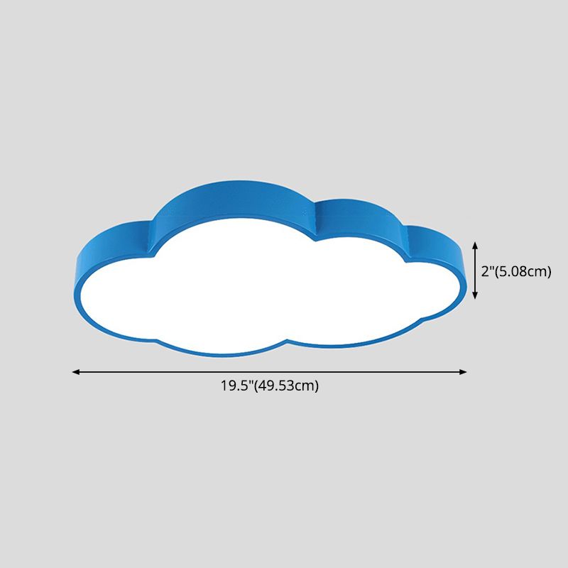 Plafonnier encastré nuage de style moderne en métal 1 lumière LED luminaire encastré