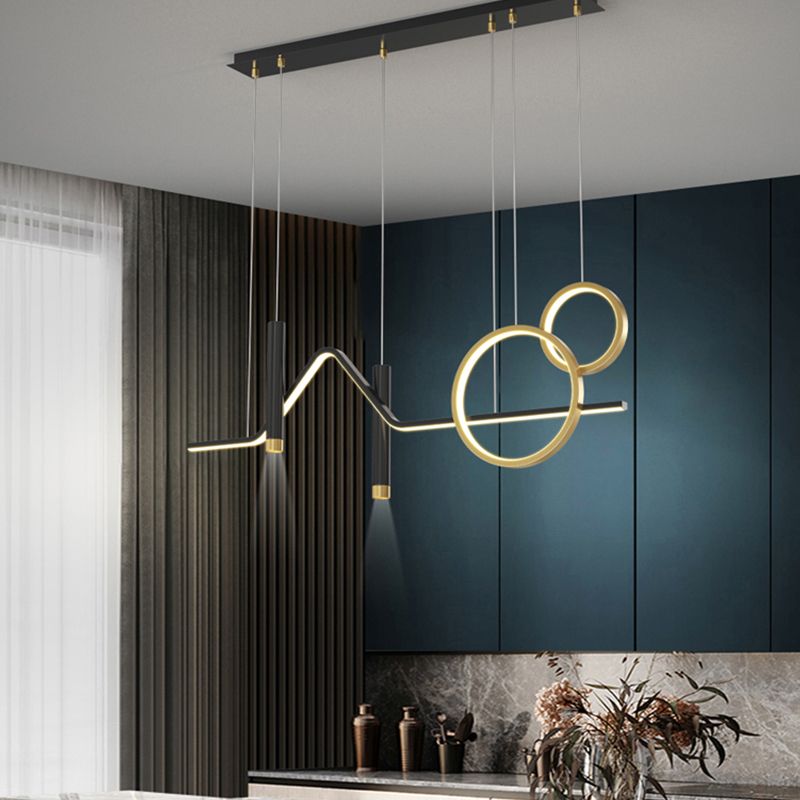 Modern Style Island Light Simple Hanging Lamp Fixture for Kitchen Dining Room