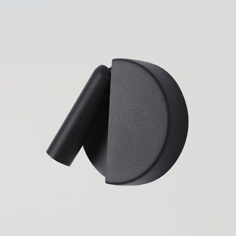 Modern Style Wall Lamp Metal 1 Light Sconces in Black for Bedroom