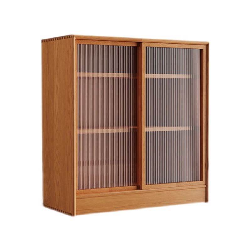 Modern Style Bookcase Solid Wood Closed Back Bookshelf for Home Office