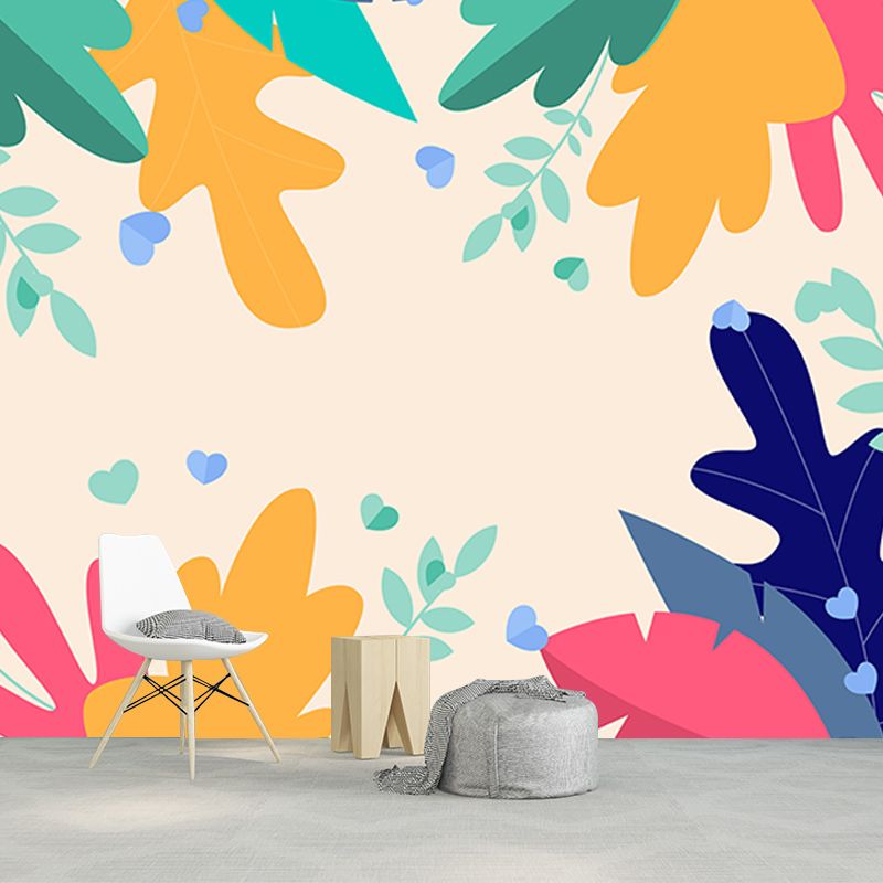 Customized Tropical Plants Mural Decorative Wallpaper for Home