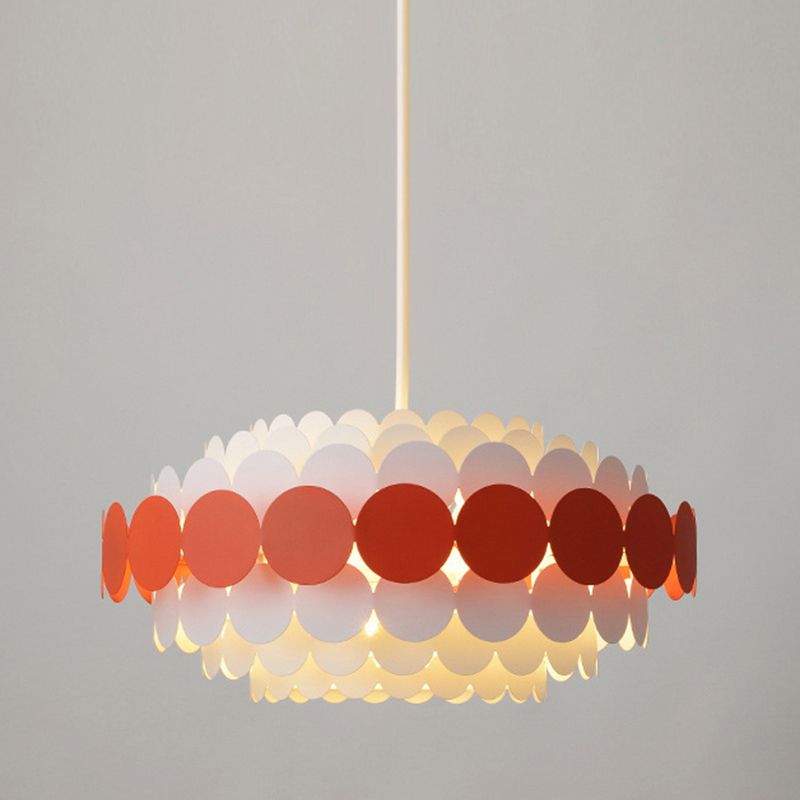 Lampadario in stile nordico semplice luce sospesa con ombra acrilica per camera da letto