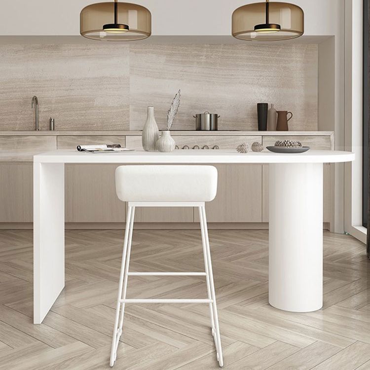 Contemporary Pub Table Solid Wood Specialty Bar Table for Small Places