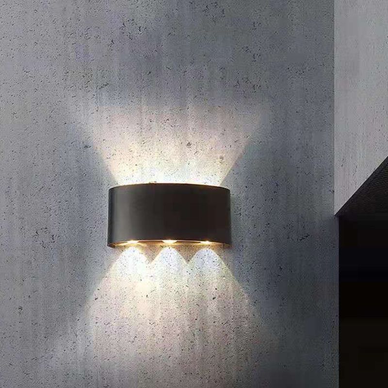 Moderne Wandmontage Leichte einfache LED -Wandleuchtenlampenvorrichtung für Innen im Freien im Freien