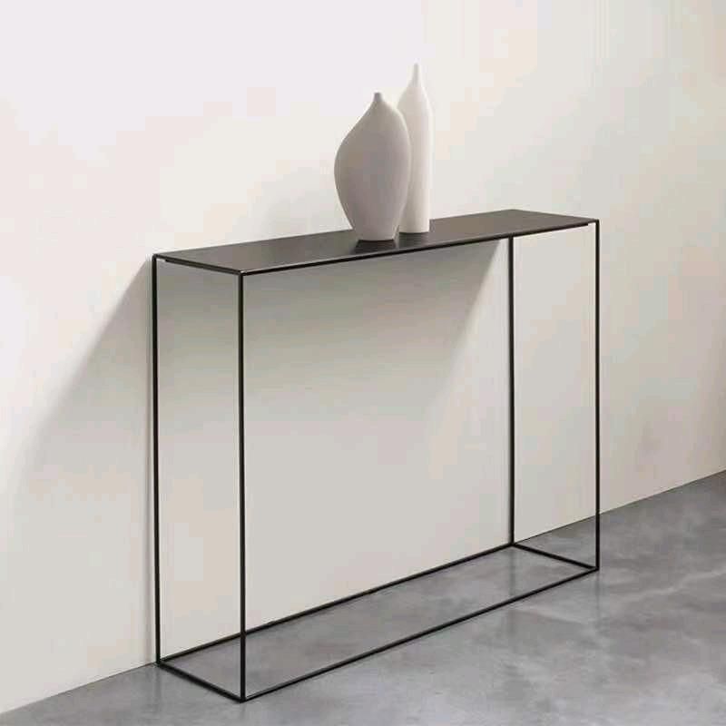 Iron Modern Console Table 1-shelf Rectangle Accent Table for Hall