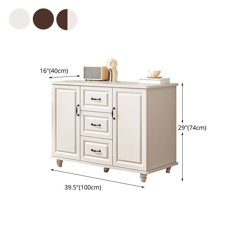 Traditional Combo Dresser Bedroom Wooden Storage Chest for Bedside