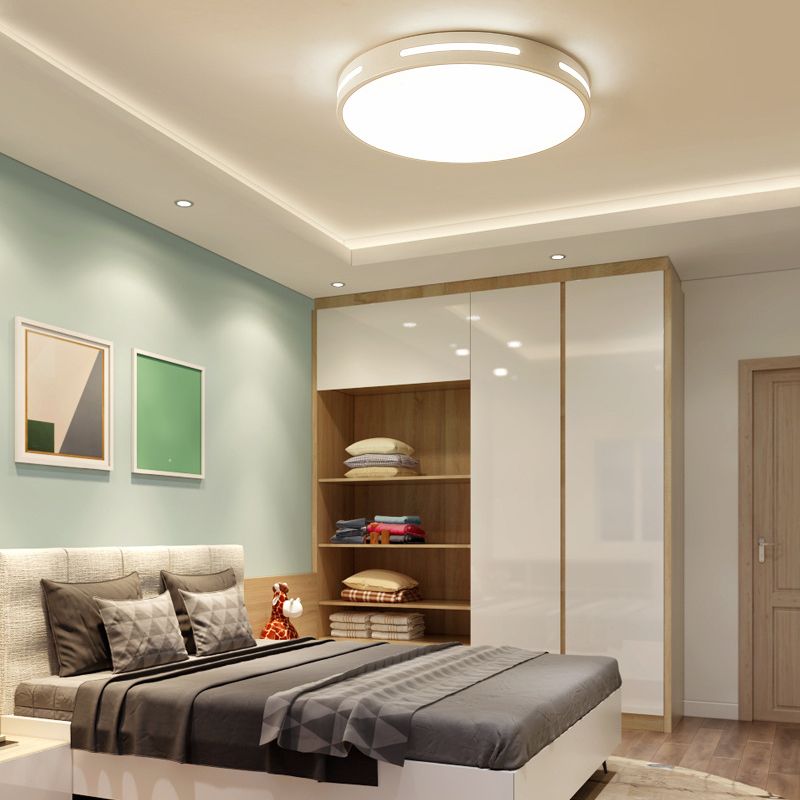 Minimalist LED Flush Mount Ceiling Light Round Shape Ceiling Lamp Fixture