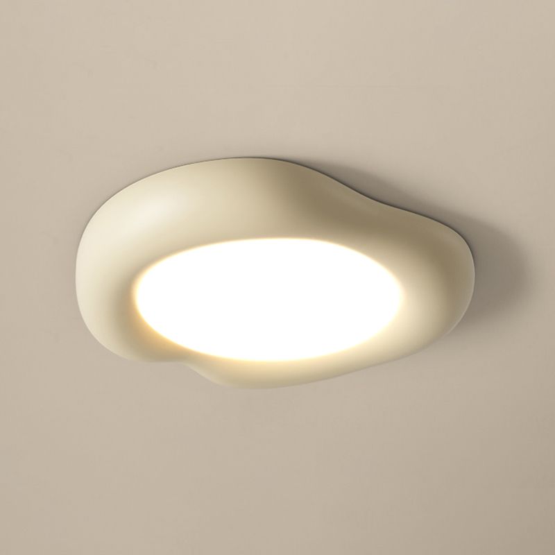 Nordic Style Resin Flush Mount Ceiling Light Fixture for Bedroom