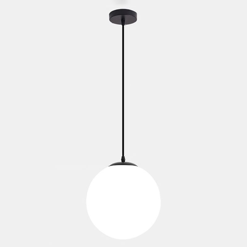 Moderner Stil Kugelform Pendelleuchte Glas 1 Licht anheizen Licht für Esszimmer