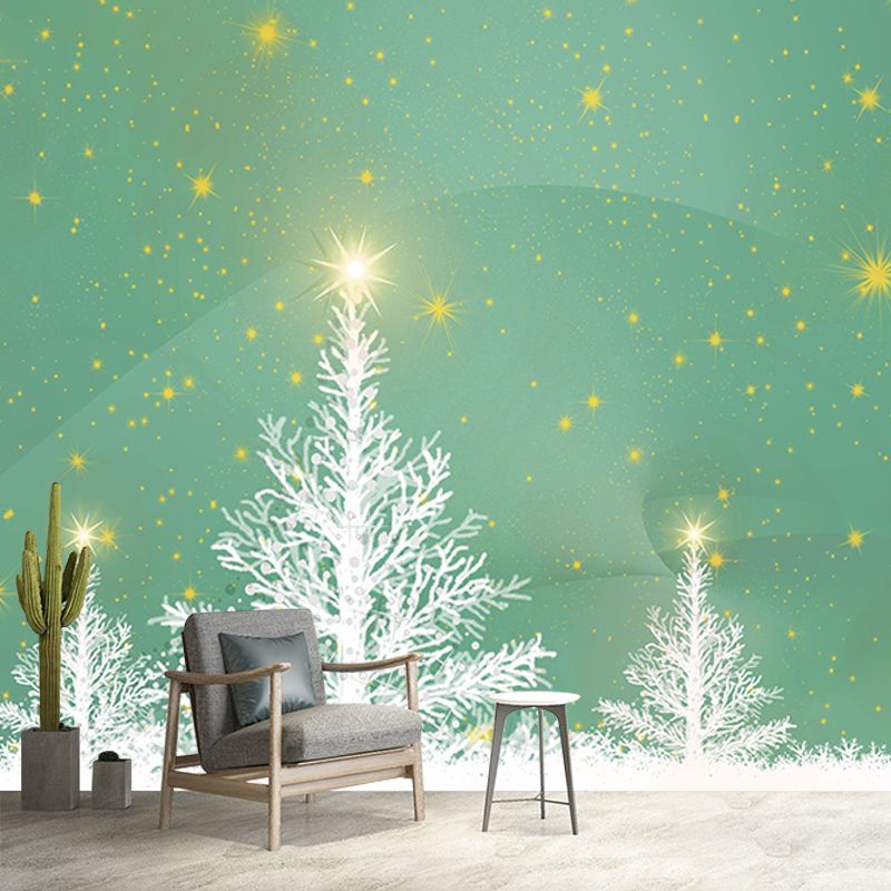 Tree Mural Contemporary Illustration for Dining Room Decoration