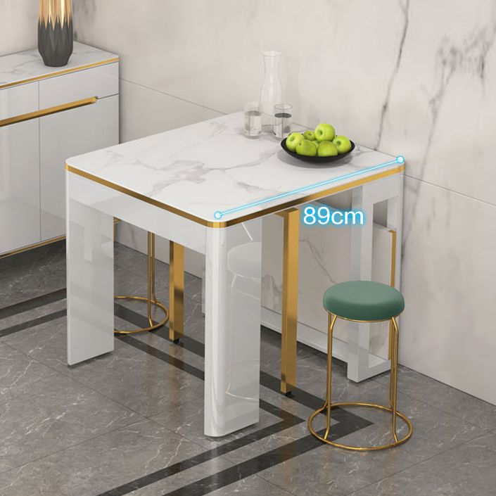 Tavolo da pranzo pieghevole 31.49''W per il rettangolo moderno medievale di ristorante con 5 gambe