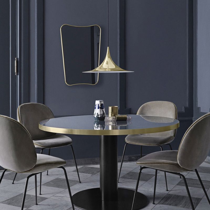 Postmodern Fared Pendant Lightture Metal 1-Light Dining Room Suspension Light