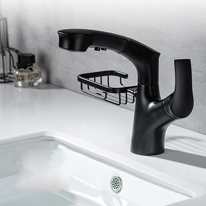Industrial Sink Faucet Solid Color Centerset Bathroom Sink Faucet with Drain Assembly