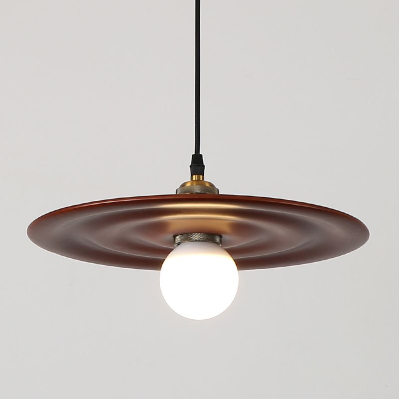 Moderne creatieve single hanging lamp houten schuur hanglamp voor eetkamer