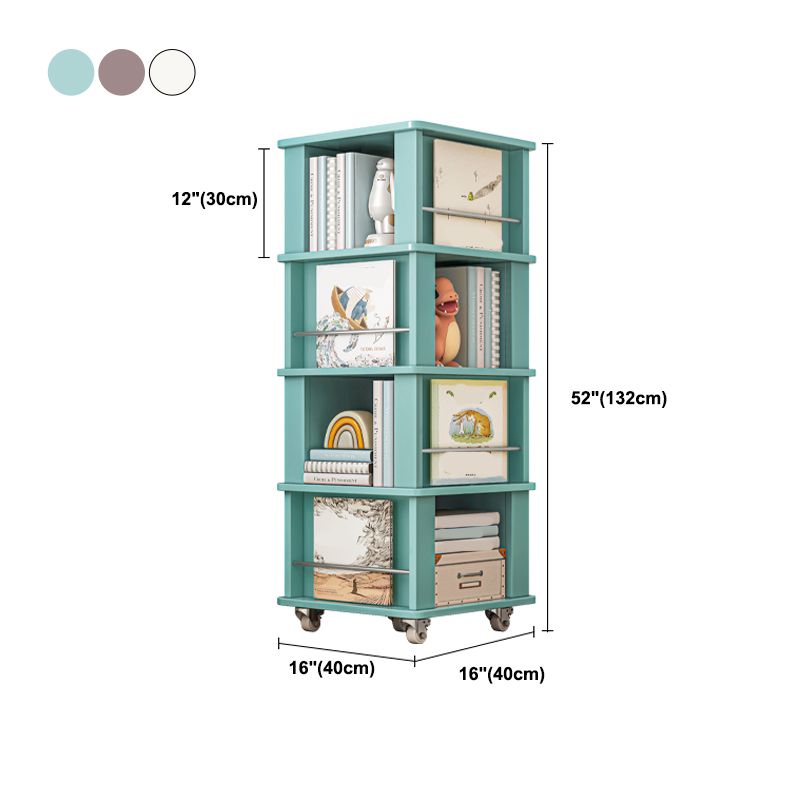 Modern Engineered Wood Bookshelf Standard Closed Back Vertical Bookcase