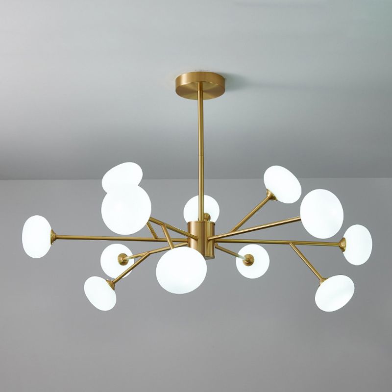 Lampadario in rame in rame a sospeso contemporaneo