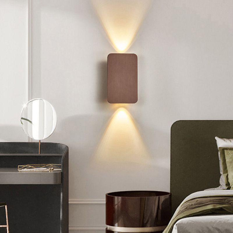Metal Square Shape Wall Mount Lighting Modern 2-Lights Wall Mount Light Fixture