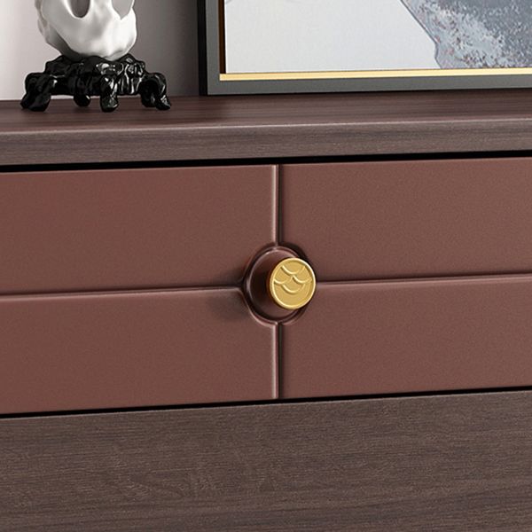 Contemporary Double Dresser Pine Horizontal Storage Chest Dresser for Bedroom