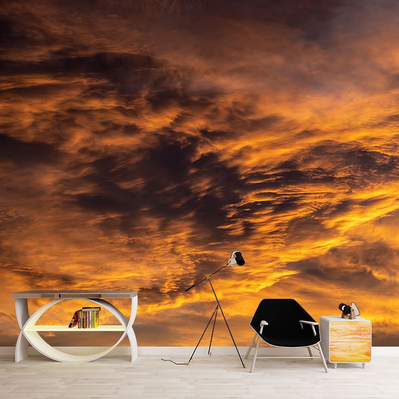 Sunset Scene Sky Wall Mural Wallpaper Photography Mildew Resistant for Home Decor