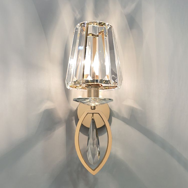 Lumo Postmoderno di sconde di cristallo oro per camera da letto