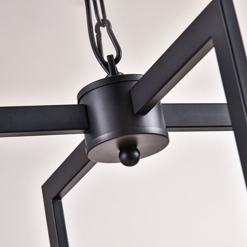 Luz de lámpara de araña de la jaula Iluminación colgante metálica industrial para restaurante