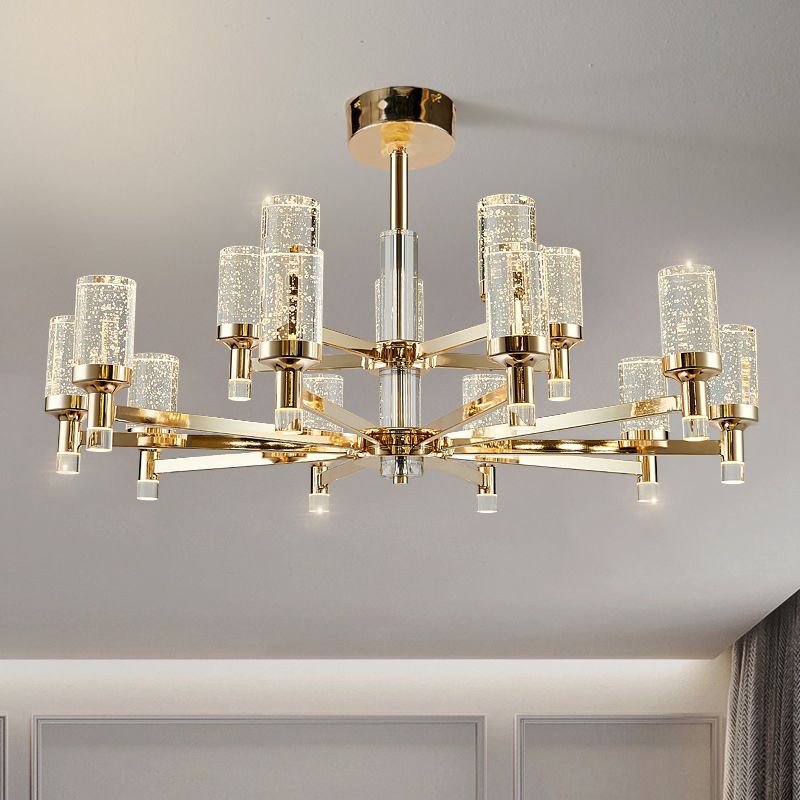 Crystal Contemporary Hanging Light Fixtures Sputnik Ceiling Light for Living Room