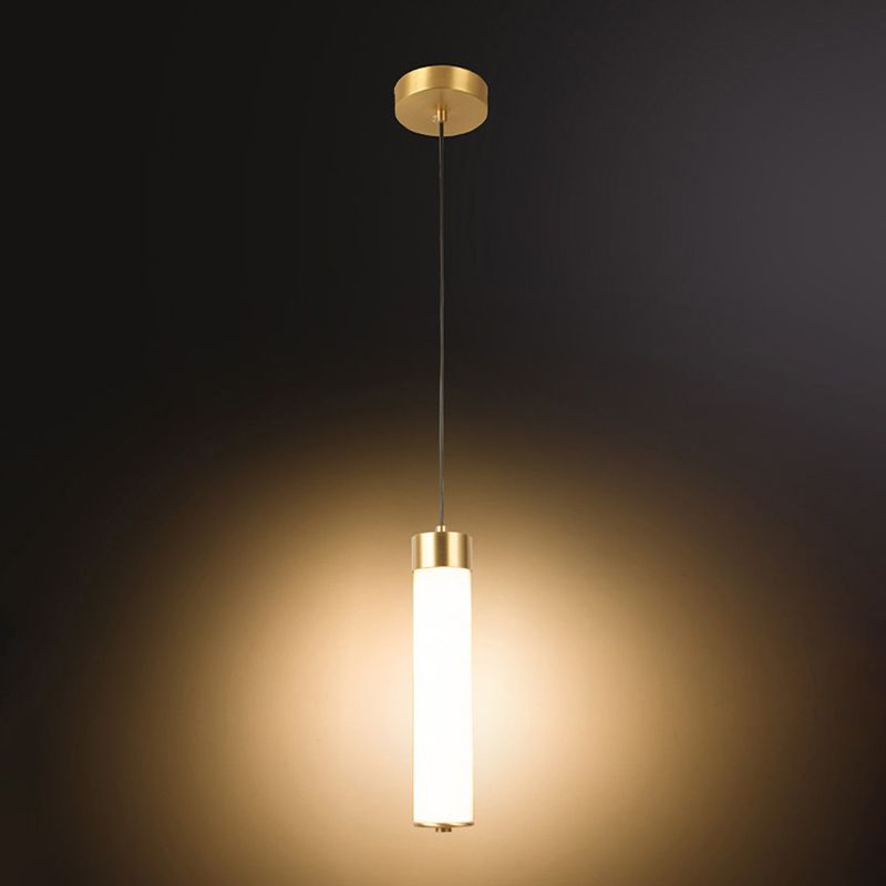 Pendulum a forma di pipa in marmo Minimalismo 1 testa a sospensione bianca per camera da letto