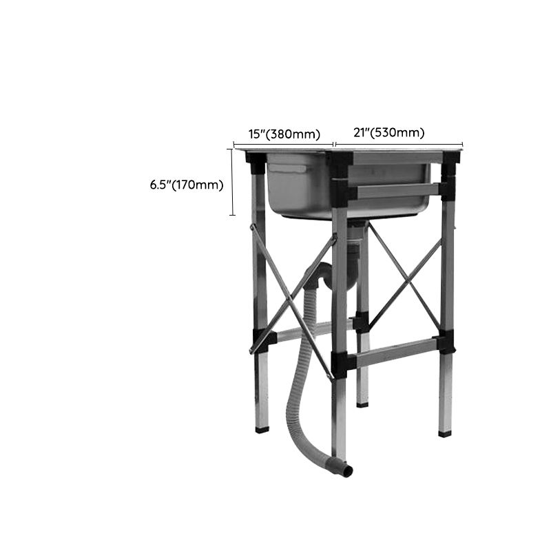 Stainless Steel Sink Contemporary Style Kitchen Sink with Bracket