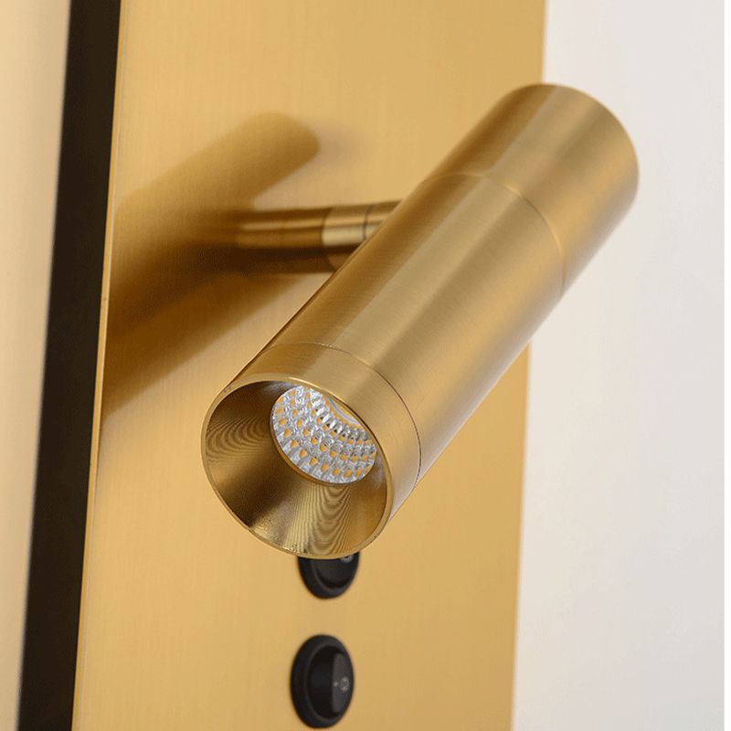 Modern Simple Iron Wall Light Rotatable Rectangle Shape Wall Lamp for Bedroom
