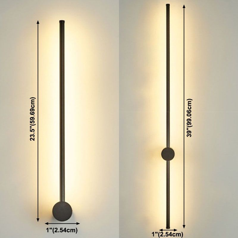 Sombra lineal múltiples luces de pared de pared moderna iluminación de pared de estilo simple