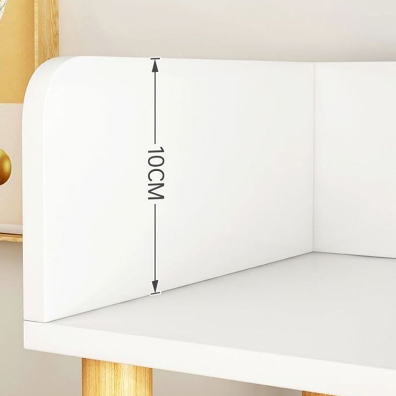 Open Back Standard Bookshelf Scandinavian Bookcase with Shelves