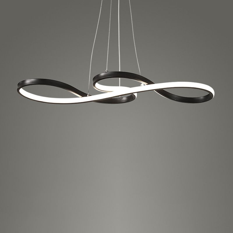 Luz de colgante de suspensión de torcedor de lámpara de aluminio de 1 luces