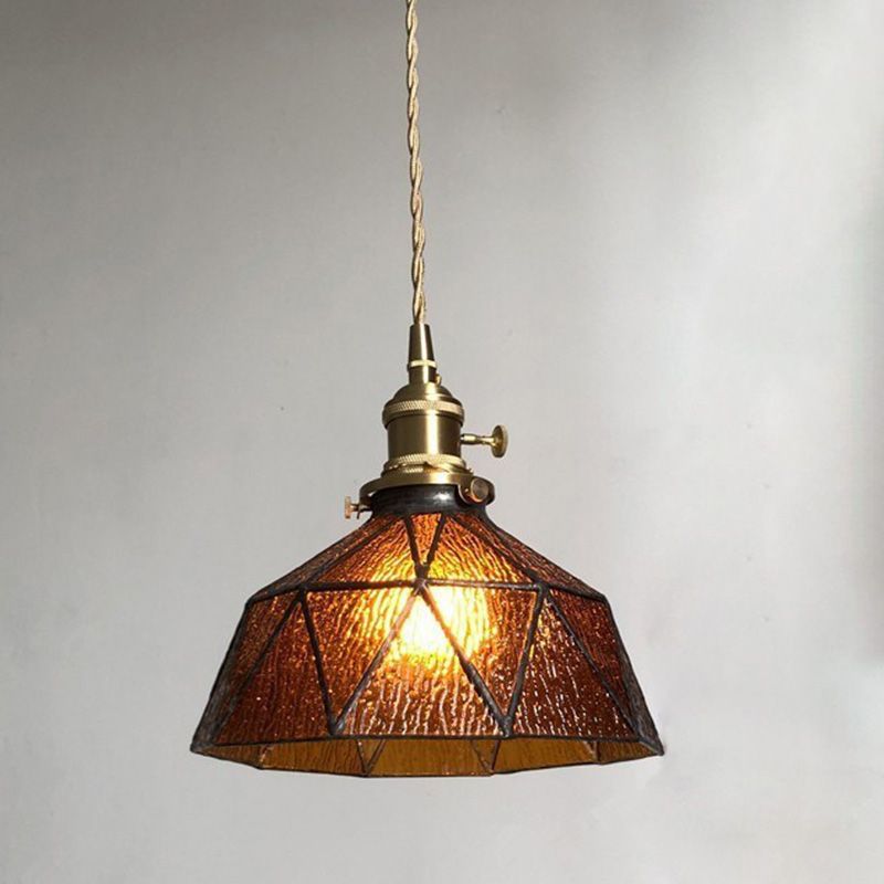 Industrial Down Candant Glass Hallway Appeding Sofriful Light with 1 Luce