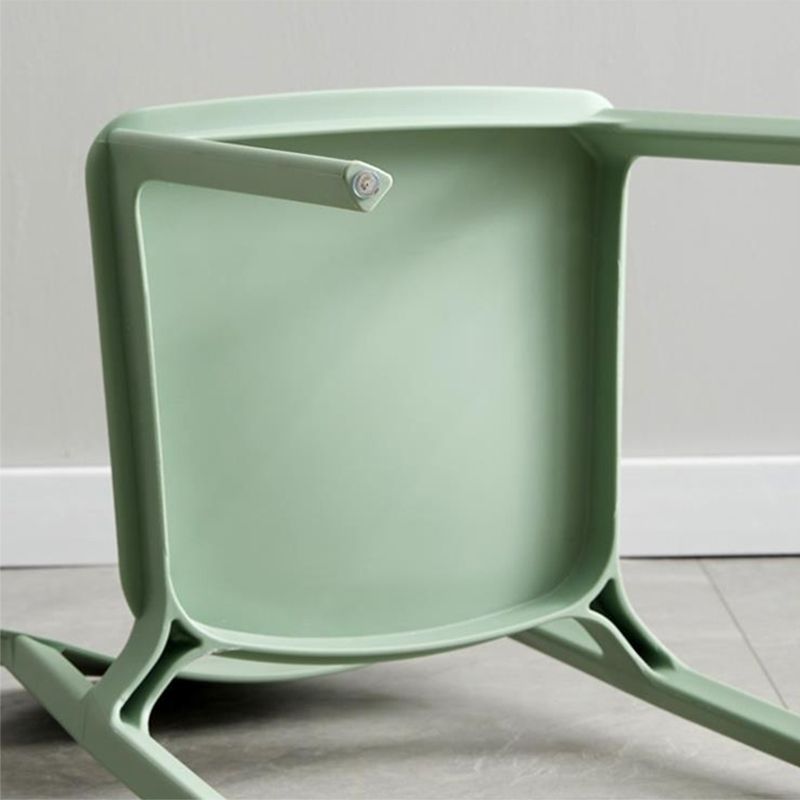Home Dining Room Side Chair Low Back Plastic Stack Dining Chair