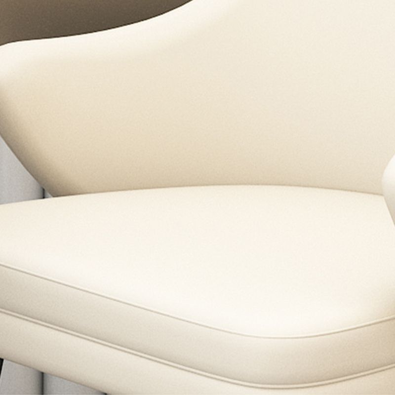 Glam Dinette Set for Dining Room 1/2/5 Pieces Glossy White Dining Table Set