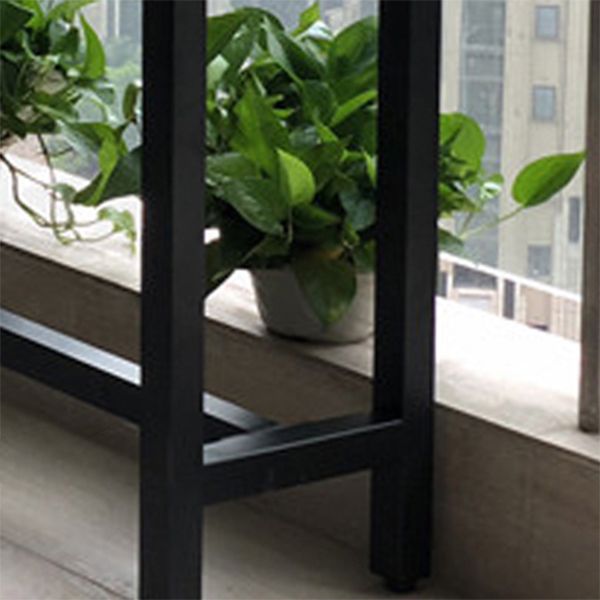 Industrial Style Bar Dining Table Rectangle Wooden Top Bar Wine Table