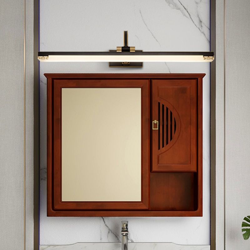 Contemporary Minimalist Vanity Light Fixtures with Glass Shade for Bathroom Washing Room