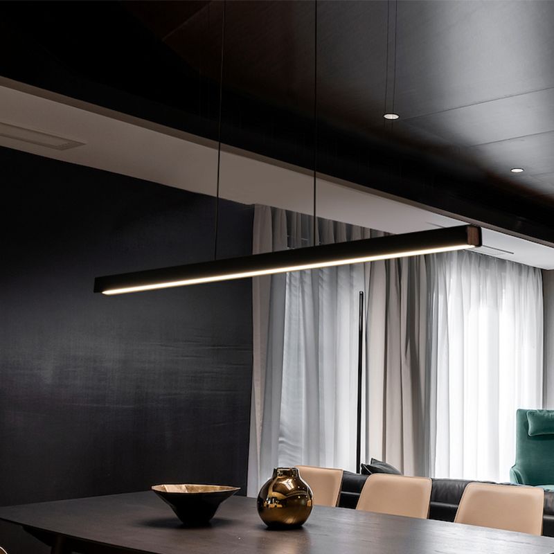 Estilo moderno lineal isla livera metal 1- Luz de luz de luz de luz