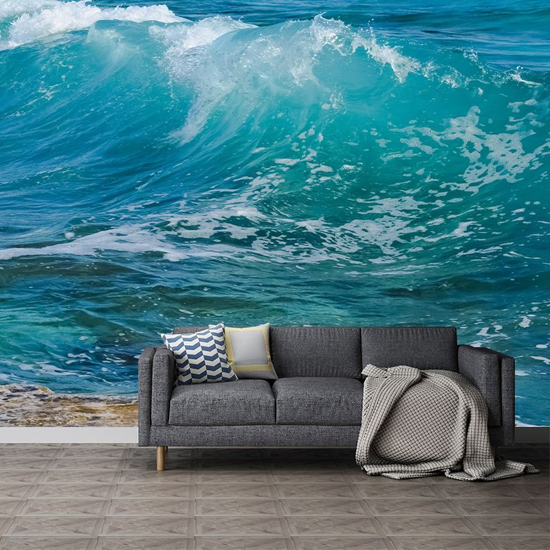 Boundless Sea Wall Mural Wallpaper Stain Resistant Wall Decor for Sleeping Room
