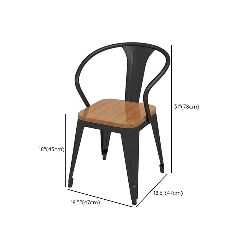 Industrial 1/5 Pieces Dining Set Rectangle Pine Wood Dining Table for Cafe