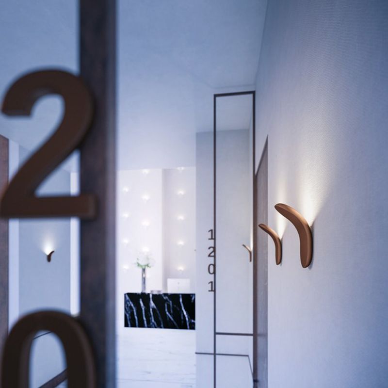 Piegare i dispositivi di illuminazione delle pareti in metallo ovale per le pareti di illuminazione moderna a 1 luci a parete lampade a 1 luci